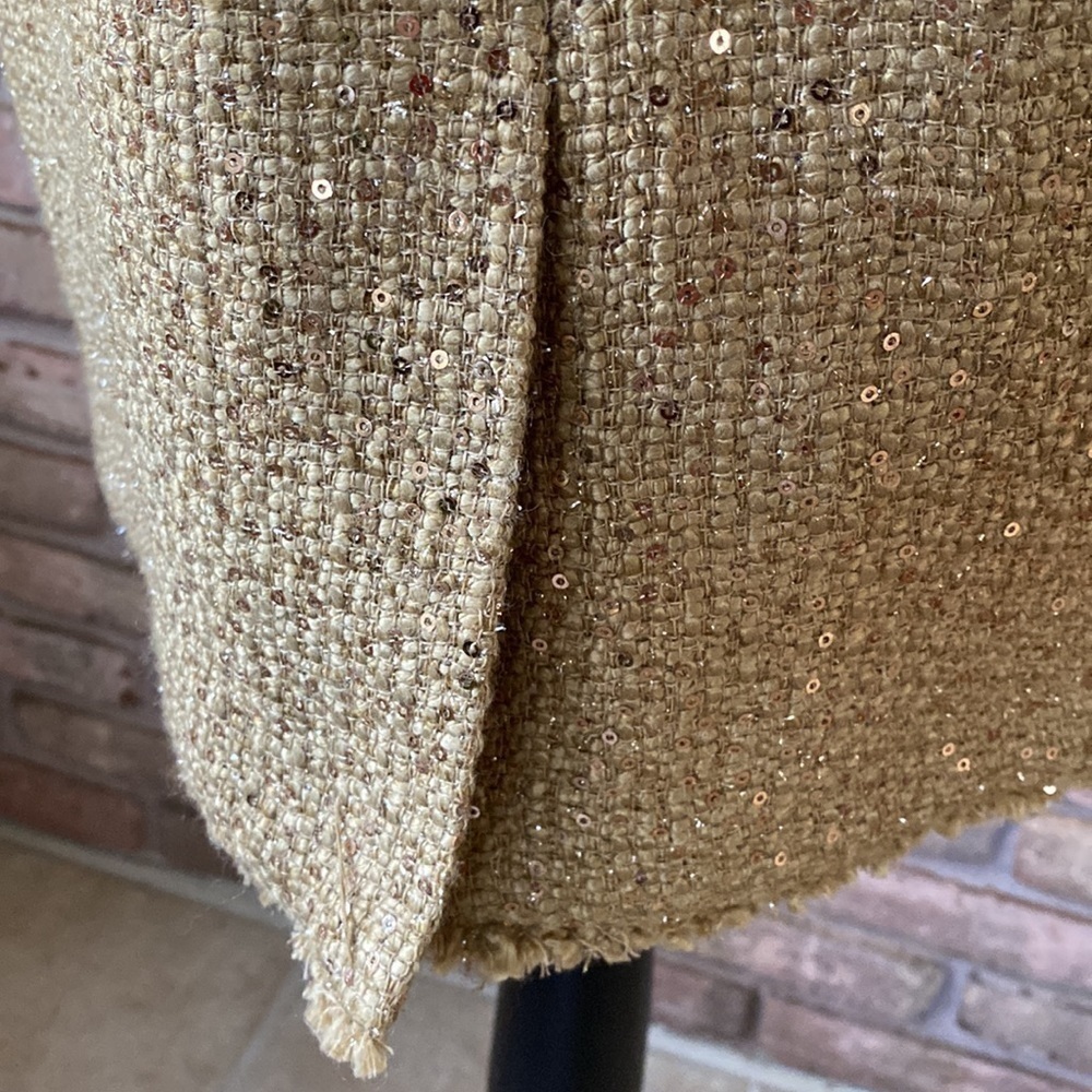 Michael Michael Kors Sequined Camel Hair Dress 8P NWT - Picture 13 of 16